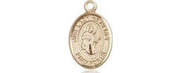 [9289KT] 14kt Gold Our Lady of Mercy Medal