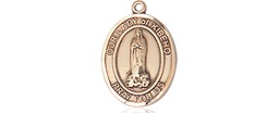 [9414KT] 14kt Gold Our Lady of Kibeho Medal