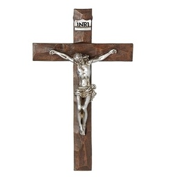 [RO-20303] 7.5&quot;H Silver Crucifix