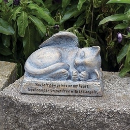 [RO-12879] 6&quot;L Cat With Wings Statue