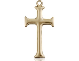 [6008KT] 14kt Gold Cross Medal