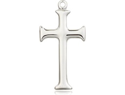 [6008SS] Sterling Silver Cross Medal