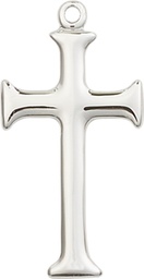 [6008SS] Sterling Silver Cross Medal