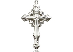 [6019SSY] Sterling Silver Cross Medal - With Box