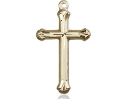 [6022KT] 14kt Gold Cross Medal