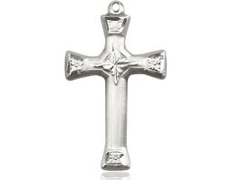 [6023SS] Sterling Silver Cross Medal