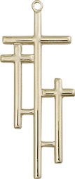 [6030GF] 14kt Gold Filled Cross Medal
