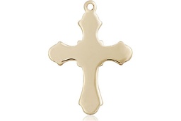 [6036GF1] 14kt Gold Filled Cross Medal