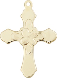 [6036GF4] 14kt Gold Filled Cross Medal