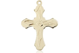 [6036GF5] 14kt Gold Filled Cross Medal