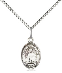 [9103SS/18SS] Sterling Silver Saint Edith Stein Pendant on a 18 inch Sterling Silver Light Curb chain