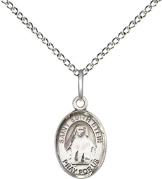 [9103SS/18SS] Sterling Silver Saint Edith Stein Pendant on a 18 inch Sterling Silver Light Curb chain