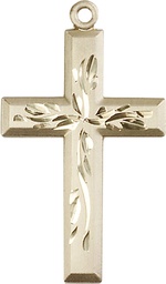 [5925GF] 14kt Gold Filled Cross Medal