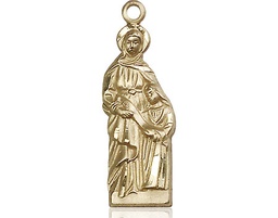 [5932GF] 14kt Gold Filled Saint Ann Medal
