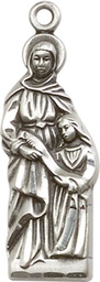 [5932SS] Sterling Silver Saint Ann Medal