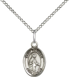 [9274SS/18SS] Sterling Silver Saint Remigius of Reims Pendant on a 18 inch Sterling Silver Light Curb chain