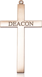 [5953GF] 14kt Gold Filled Deacon Cross Medal