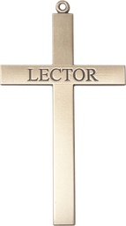 [5956GF] 14kt Gold Filled Lector Cross Medal