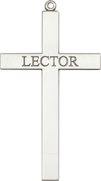 [5956SS] Sterling Silver Lector Cross Medal