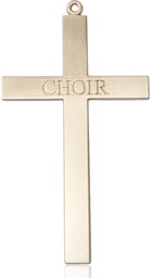 [5959GF] 14kt Gold Filled Choir Cross Medal