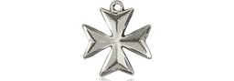 [5992SS-CV] Sterling Silver Maltese Cross Medal