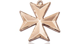 [5993GF-CV] 14kt Gold Filled Maltese Cross Medal