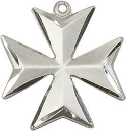 [5993SS-CX] Sterling Silver Maltese Cross Medal