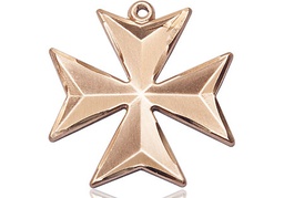 [5994GF-CV] 14kt Gold Filled Maltese Cross Medal