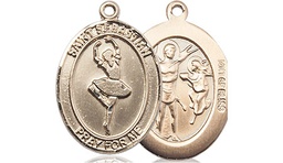 [8173GF] 14kt Gold Filled Saint Sebastian Dance Medal
