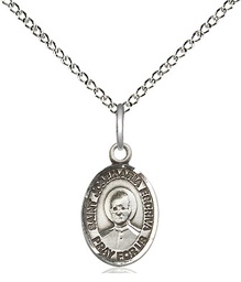 [9362SS/18SS] Sterling Silver Saint Josemaria Escriva Pendant on a 18 inch Sterling Silver Light Curb chain