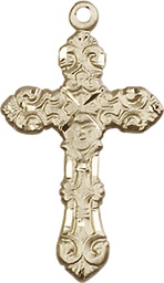 [6001GF] 14kt Gold Filled Cross Medal