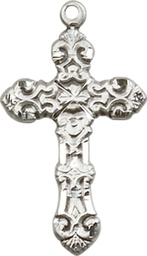 [6001SS] Sterling Silver Cross Medal