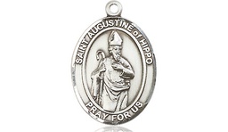 [8202SS] Sterling Silver Saint Augustine of Hippo Medal