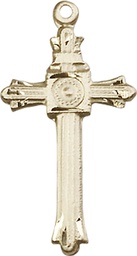 [6005GFY] 14kt Gold Filled Cross Medal