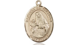 [8203GF] 14kt Gold Filled Saint Madonna Del Ghisallo Medal