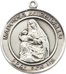 [8203RDSS] Sterling Silver Madonna del Ghisallo Medal