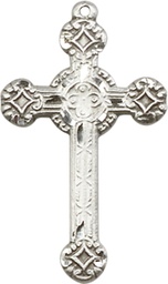 [6006SS] Sterling Silver Cross Medal