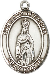 [8205SS] Sterling Silver Our Lady of Fatima Medal