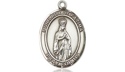 [8205SS] Sterling Silver Our Lady of Fatima Medal