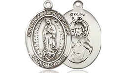 [8206SS] Sterling Silver Our Lady of Guadalupe Medal