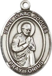 [8212SS] Sterling Silver Saint Isaac Jogues Medal