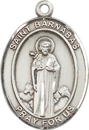 [8216SS] Sterling Silver Saint Barnabas Medal