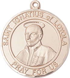 [8217RDGF] 14kt Gold Filled Saint Ignatius of Loyola Medal