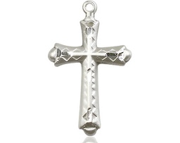 [6007SS] Sterling Silver Cross Medal