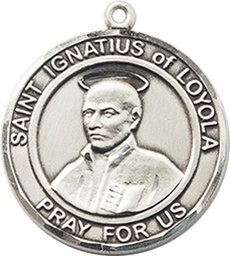 [8217RDSS] Sterling Silver Saint Ignatius of Loyola Medal