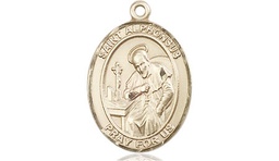 [8221GF] 14kt Gold Filled Saint Alphonsus Medal