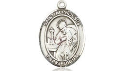 [8221SS] Sterling Silver Saint Alphonsus Medal