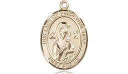 [8222GF] 14kt Gold Filled Our Lady of Perpetual Help Medal