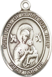 [8222SS] Sterling Silver Our Lady of Perpetual Help Medal