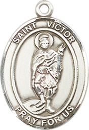 [8223SS] Sterling Silver Saint Victor of Marseilles Medal